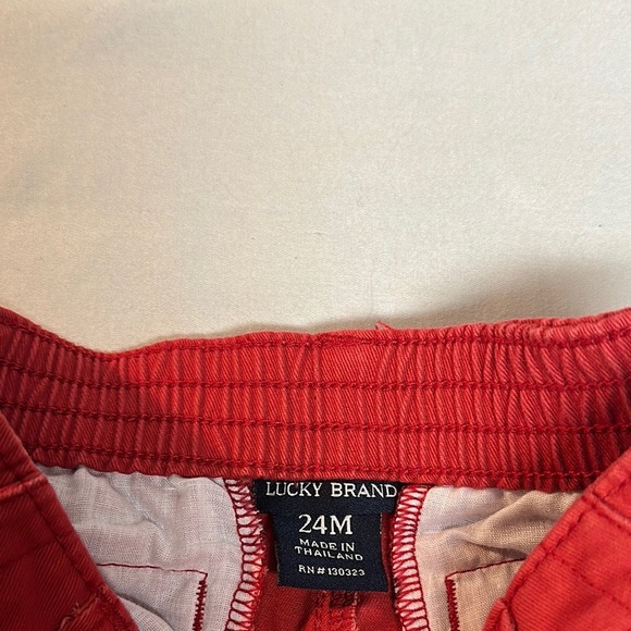 Lucky Brand Vibrant Red Toddler Shorts - Picture 2 of 4